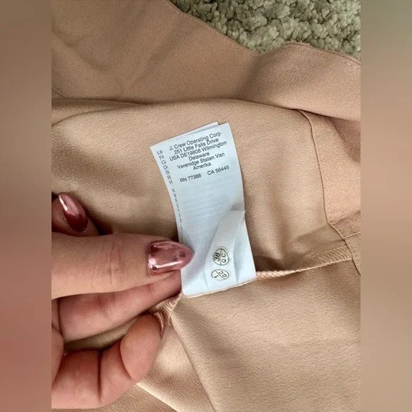 Womens J. Crew Blush Belted Button-Front Midi Dress NWT size 4 - Picture 7 of 7